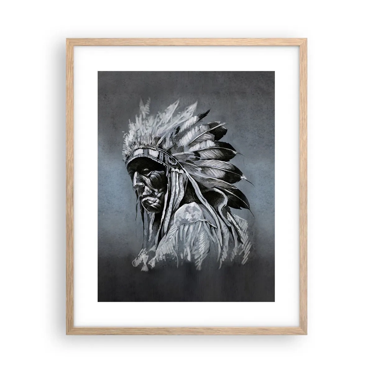 Poszter világos tölgy keretben - Vissza a gyökerekhez - 40x50 cm