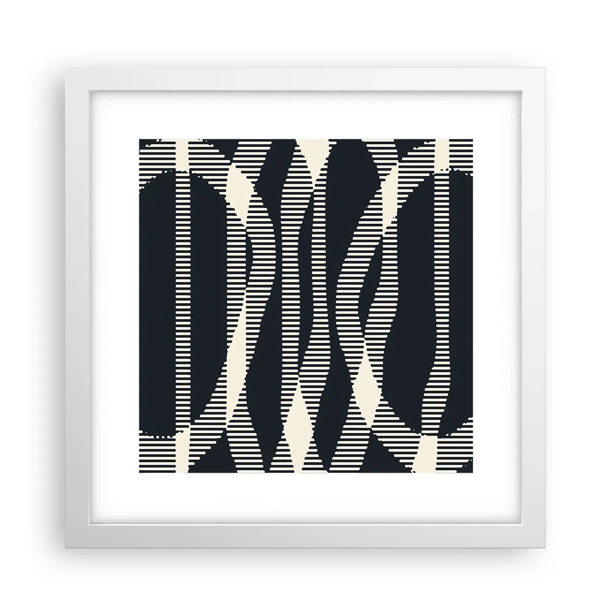 Poszter fekete keretben - Sötétség megtörése kísérlete - 30x30 cm