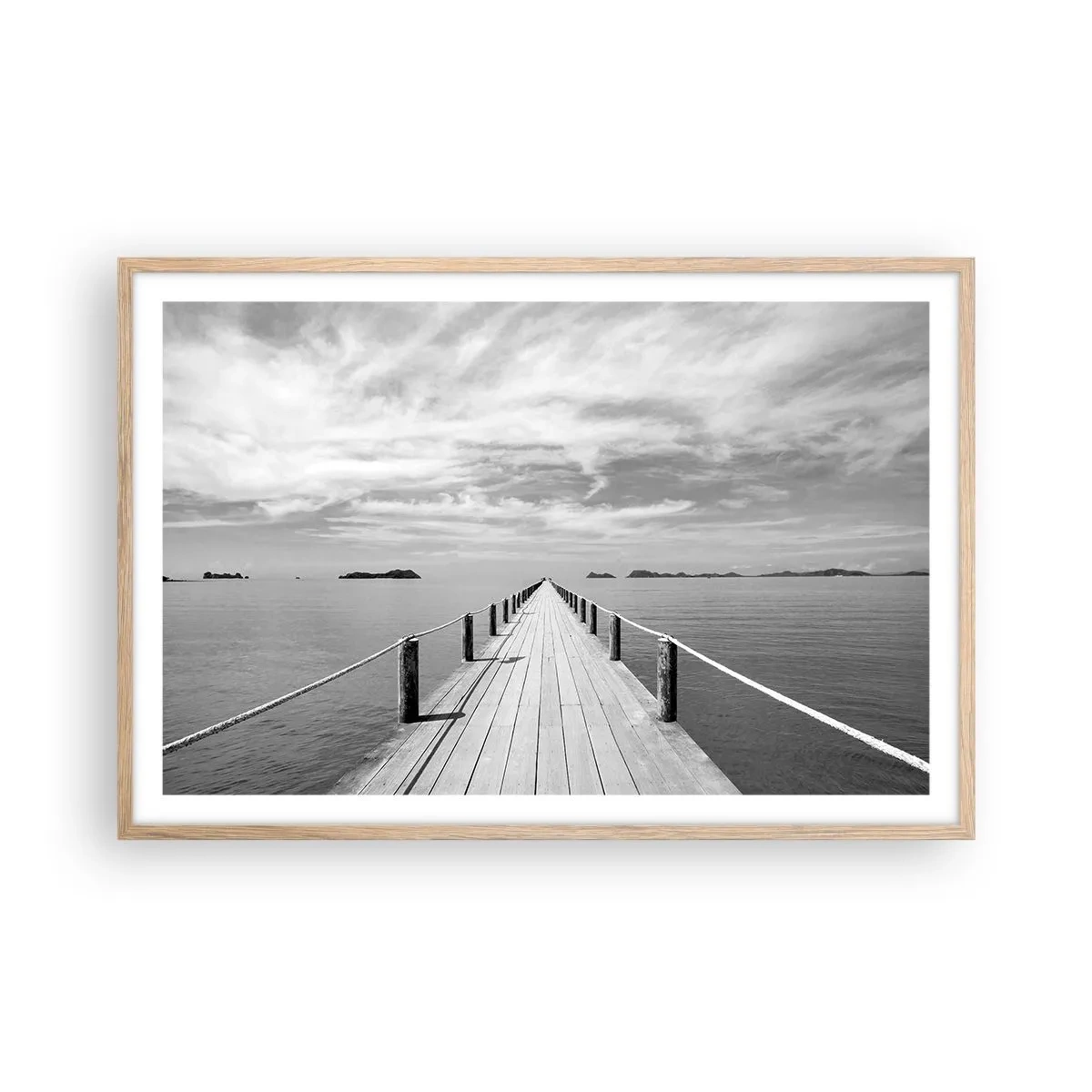 Poszter világos tölgy keretben - Talán egy kirándulás... - 91x61 cm