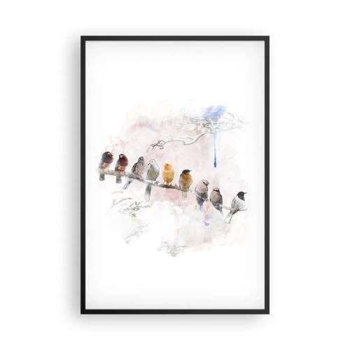 Poszter fehér keretben - Szárnyas találkozó - 61x91 cm