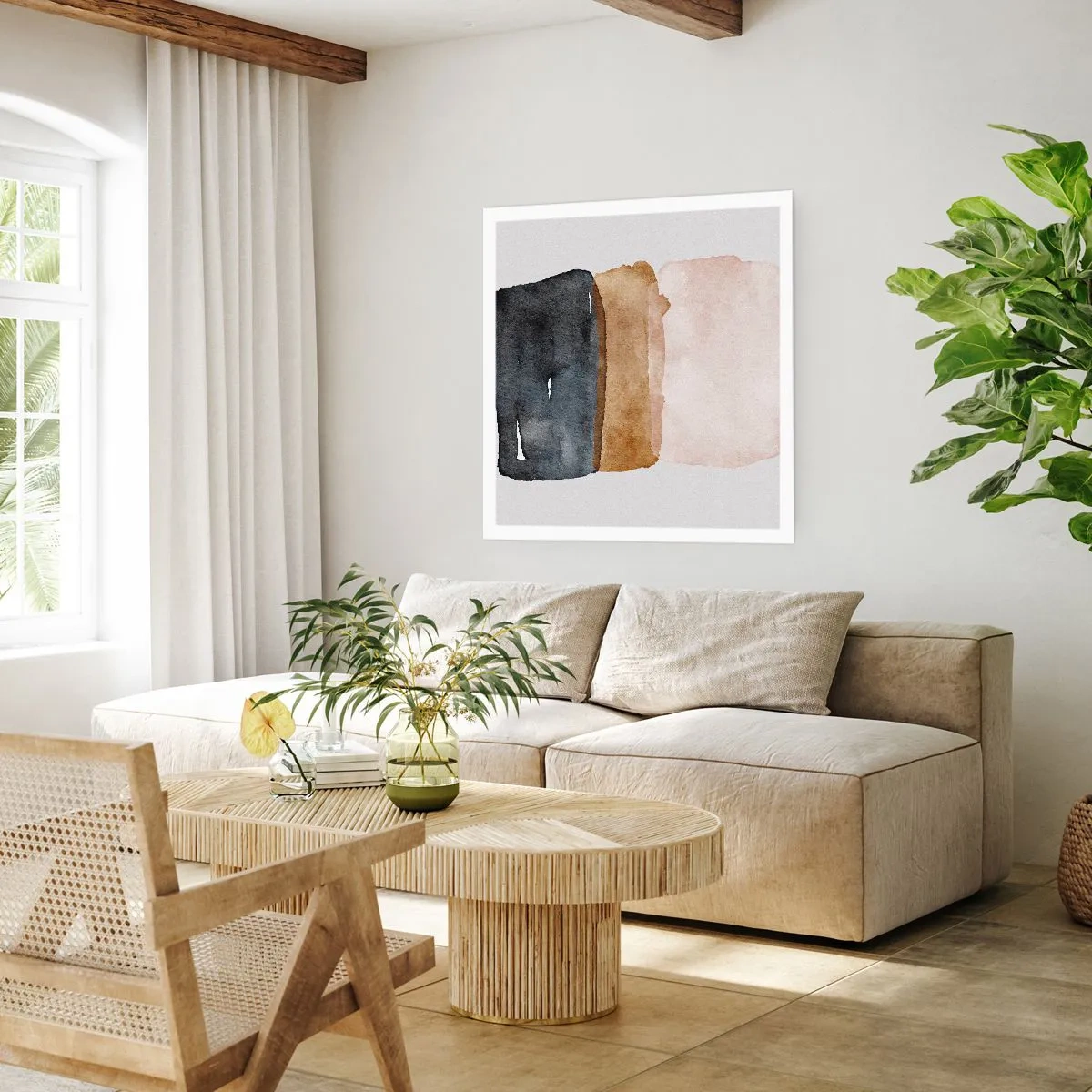 Poszter - A föld színeinek kompozíciója - 40x40 cm