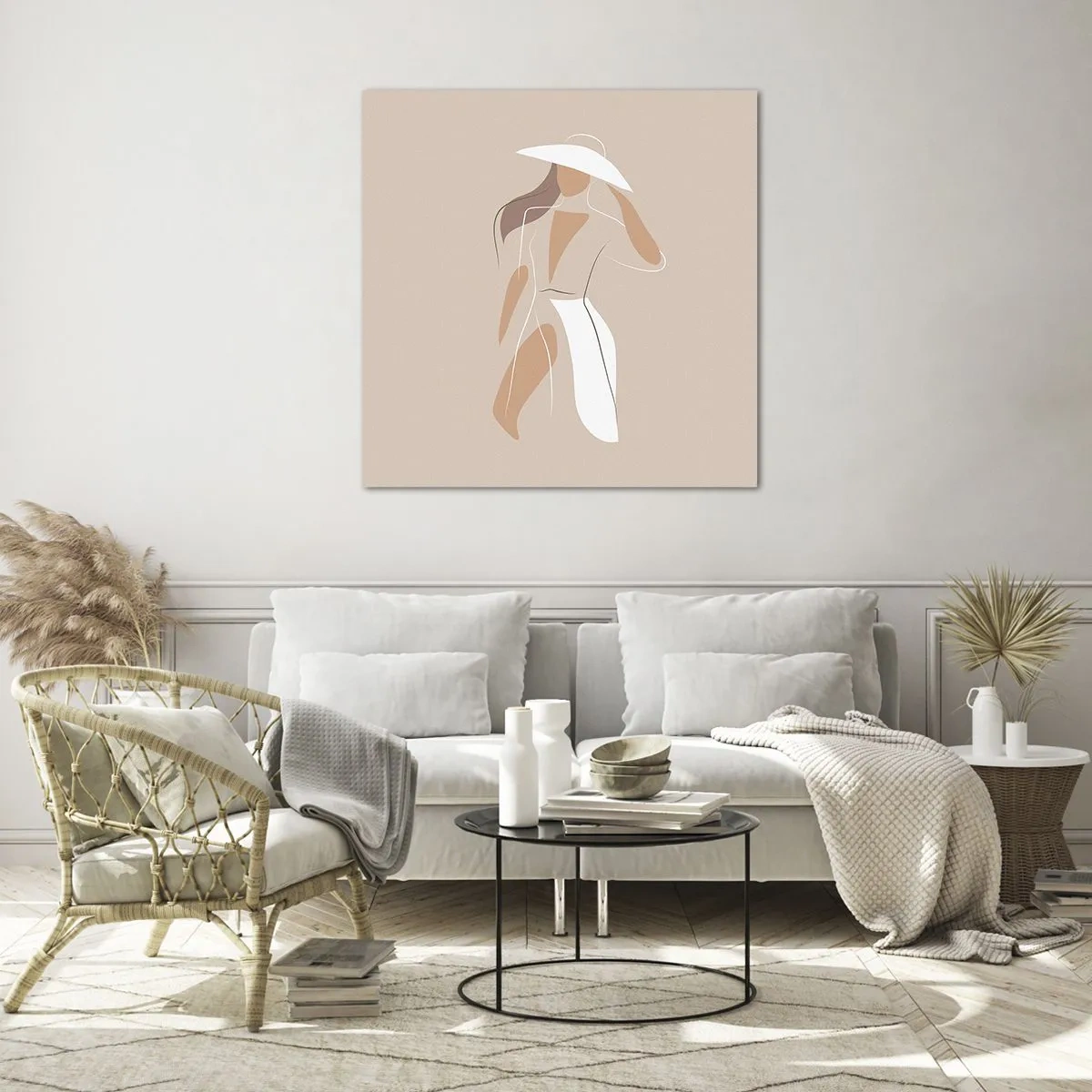 Üveg kép - A divat egy játék - 60x60 cm