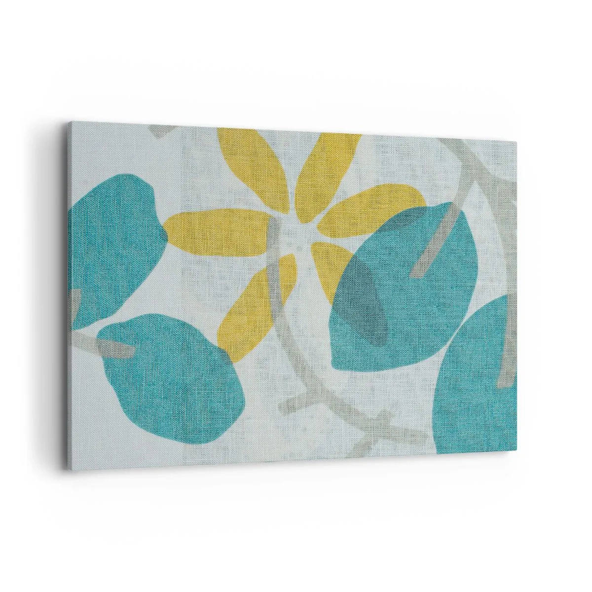 Vászonkép - Azúrkék levelek között - 100x70 cm