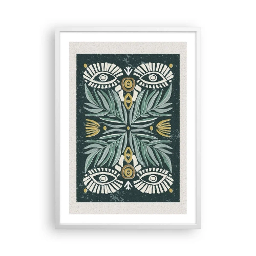 Poszter fekete keretben - Mint egy népi kivágás - 50x70 cm