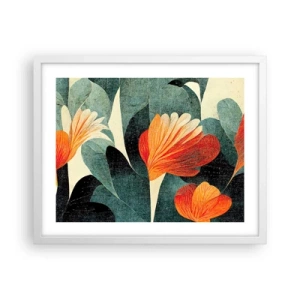 Poszter fekete keretben - A trópusok forrósága és a zöldellő hűvösség - 50x40 cm
