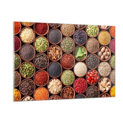 Üveg kép - A világ összes íze - 120x80 cm