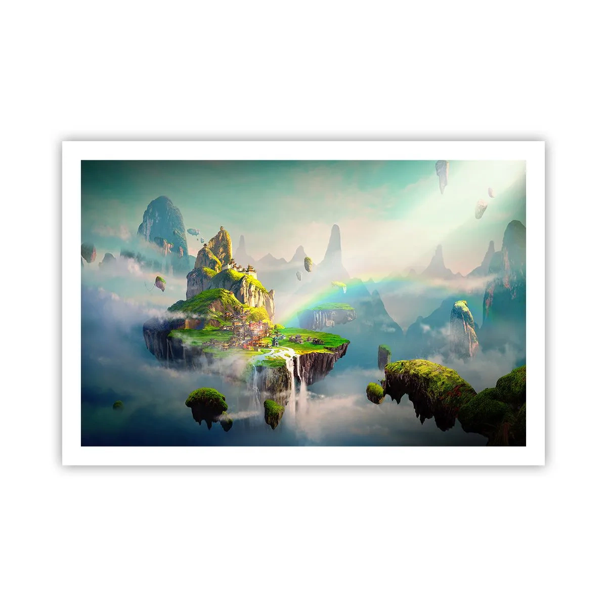 Poszter - Az ég közepén - boldog szigetek - 91x61 cm