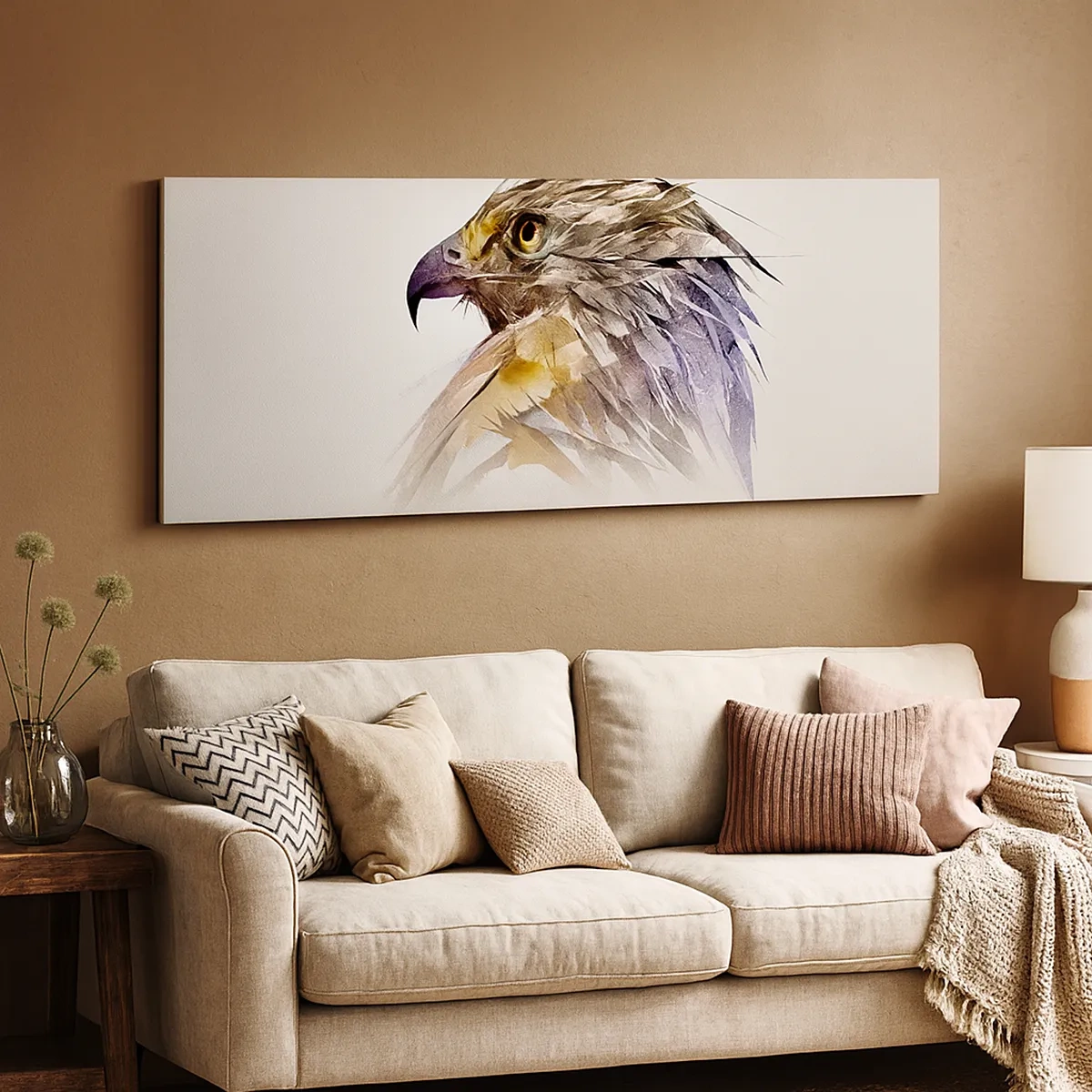 Vászonkép - Egy harcos portréja - 30x30 cm