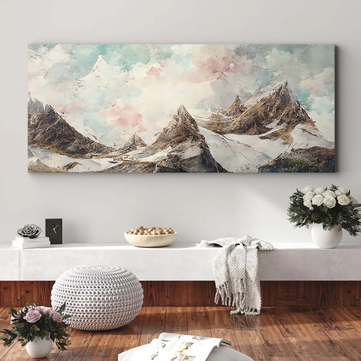 Vászonkép - Sziklás pengék - 90x30 cm