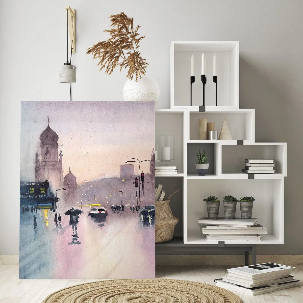 Üveg kép - Az esős ködben - 50x70 cm
