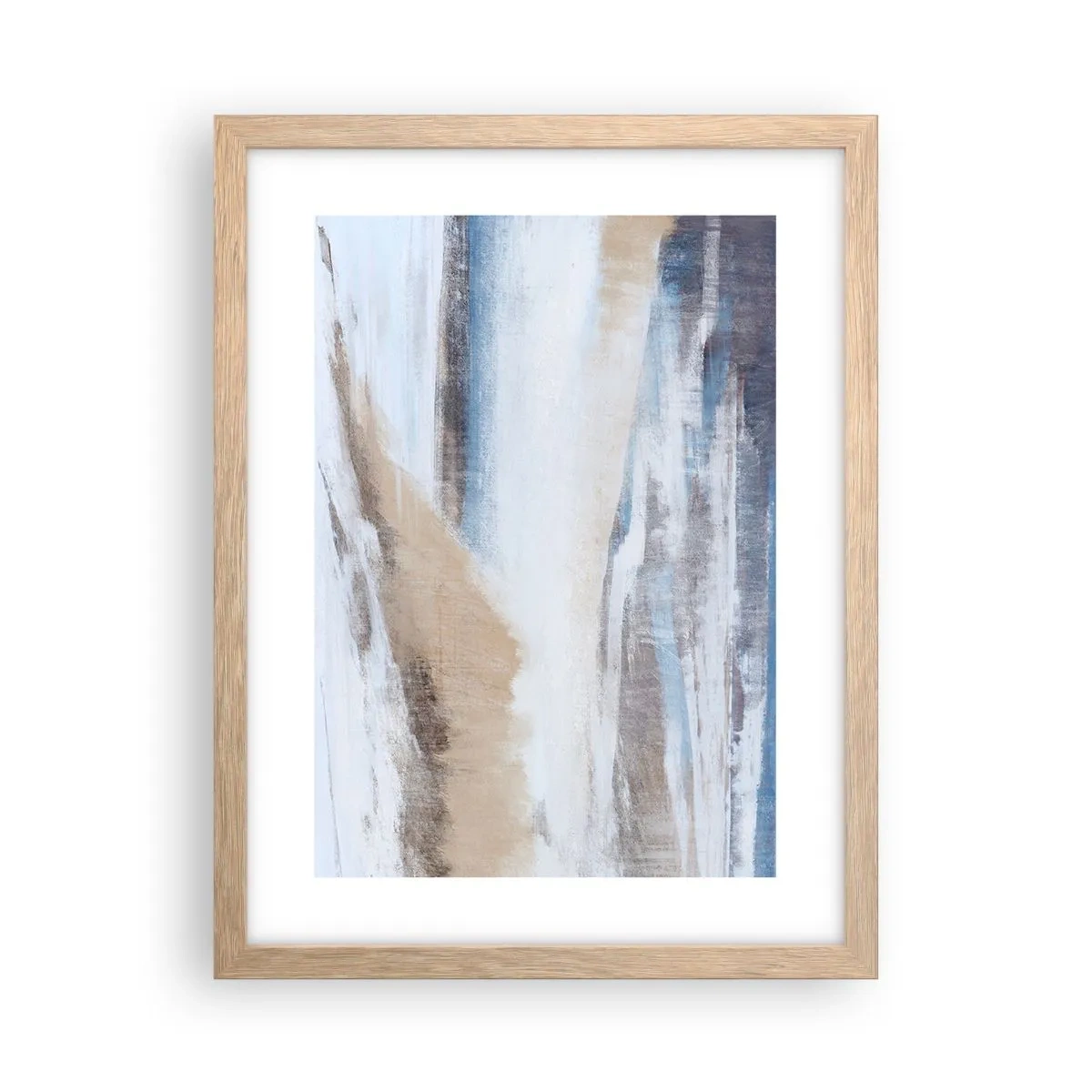 Poszter világos tölgy keretben - Téli kompozíció - 30x40 cm