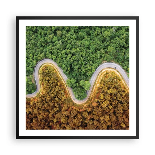 Poszter fehér keretben - Határok és áttörések - 60x60 cm