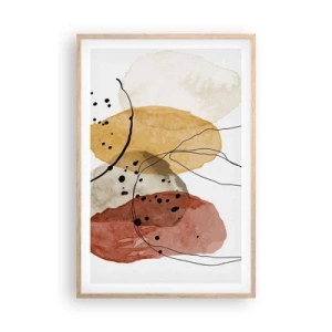 Poszter világos tölgy keretben - Mint a könnyű, friss levegő - 61x91 cm