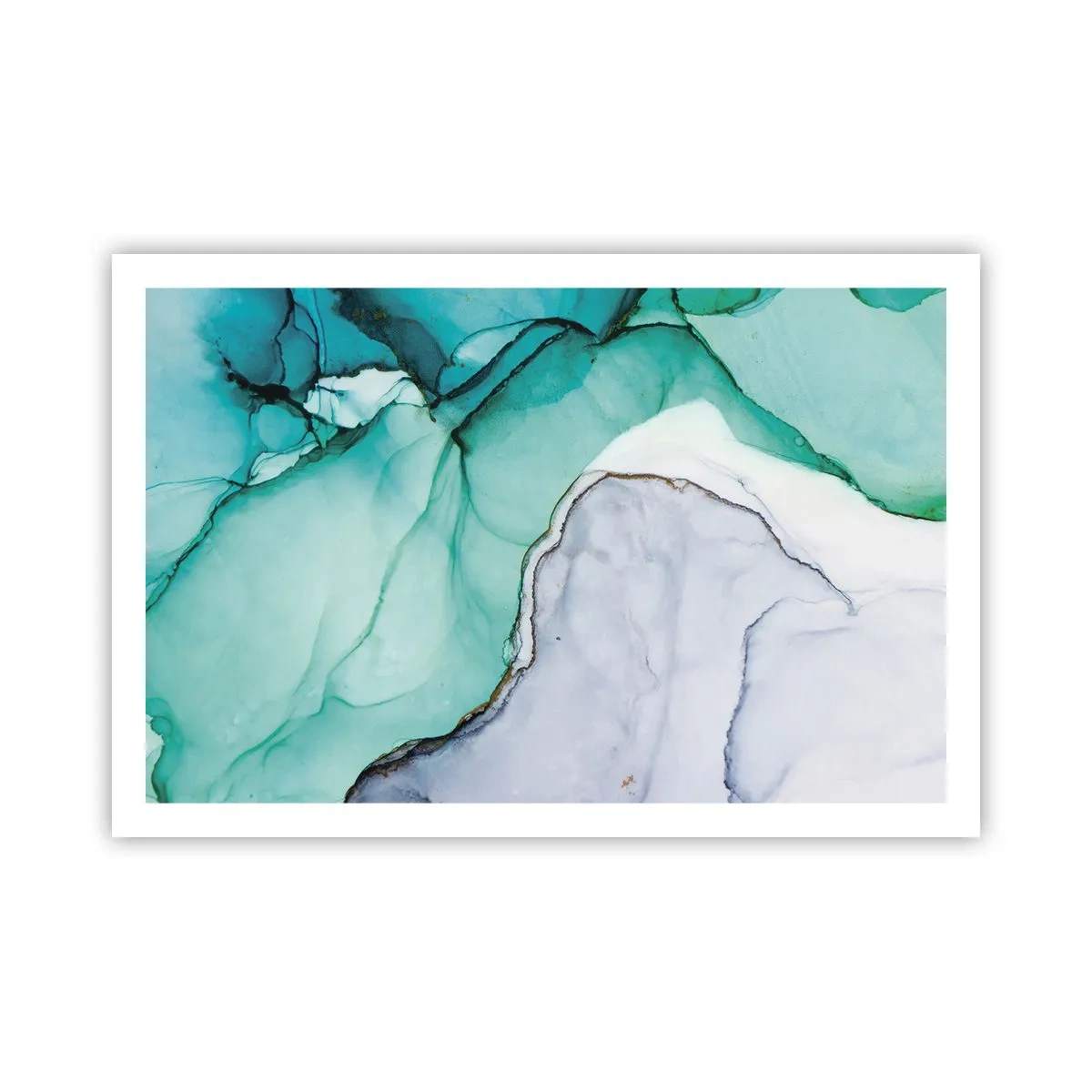 Poszter - Tanulmány türkizben - 91x61 cm