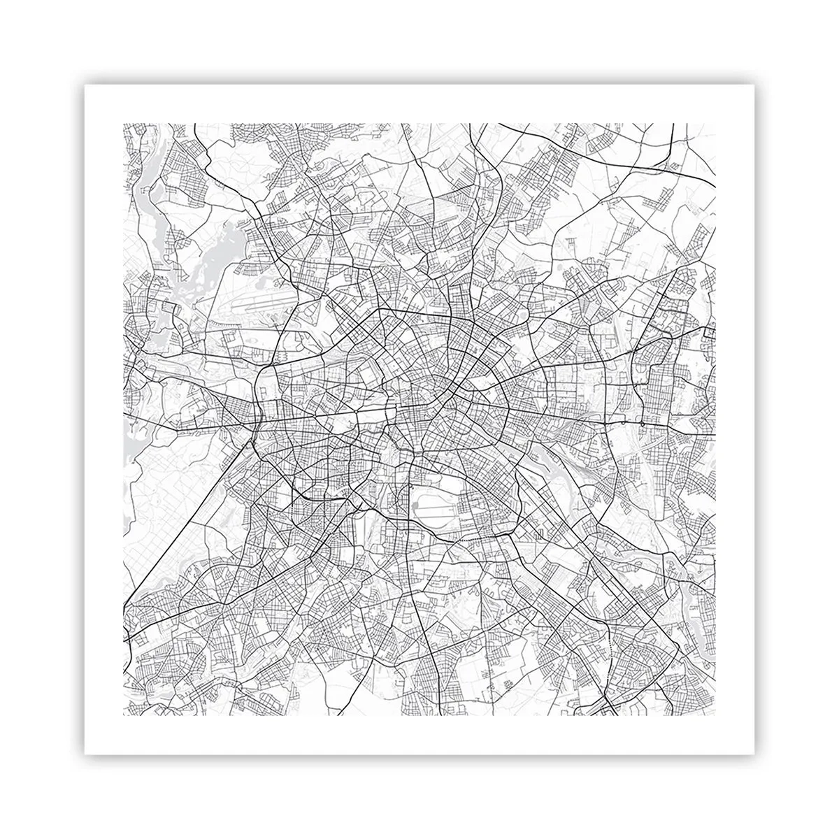 Poszter - Berlin virága - 60x60 cm