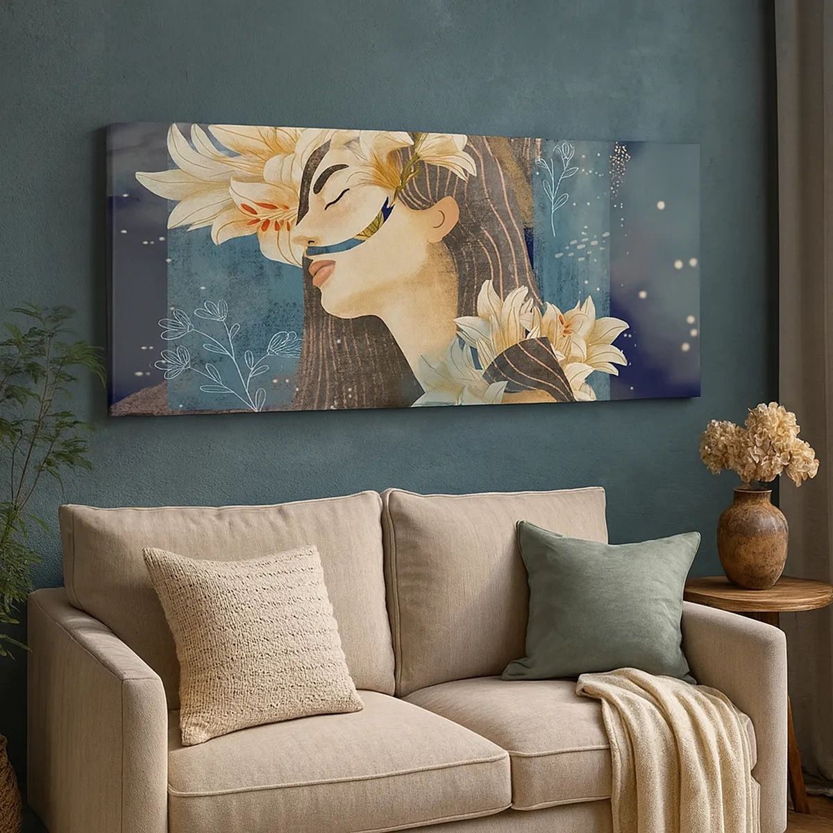 Vászonkép - Mese egy liliomos hercegnőről - 30x30 cm