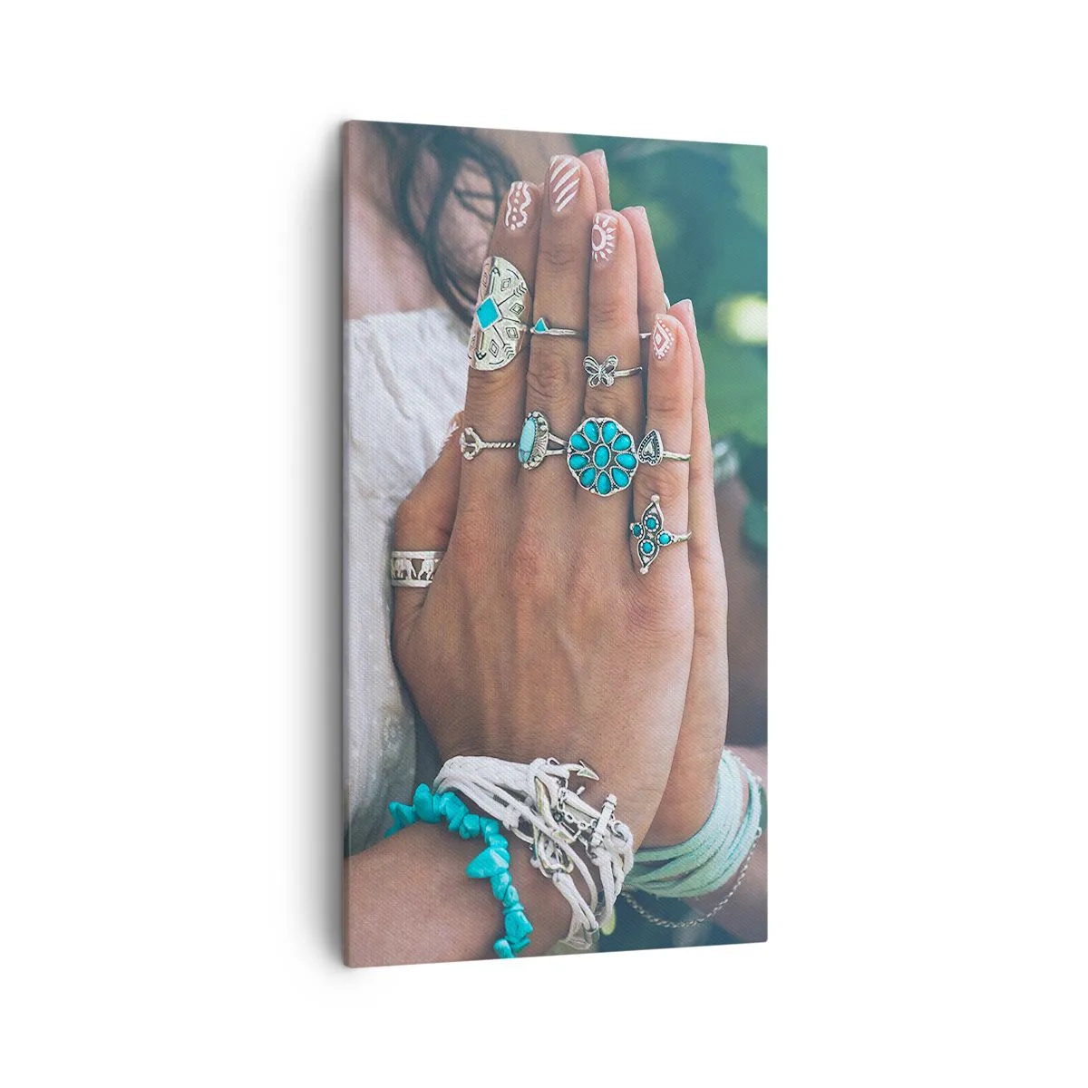 Vászonkép - Üdvözöljük a lét középpontjában - 45x80 cm