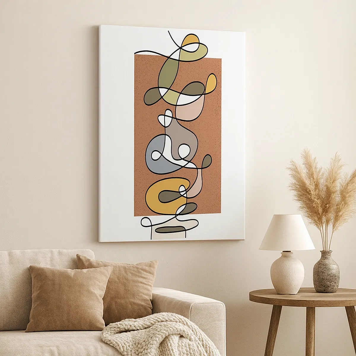 Vászonkép - Egy mosolyt érdemlő absztrakció - 50x70 cm