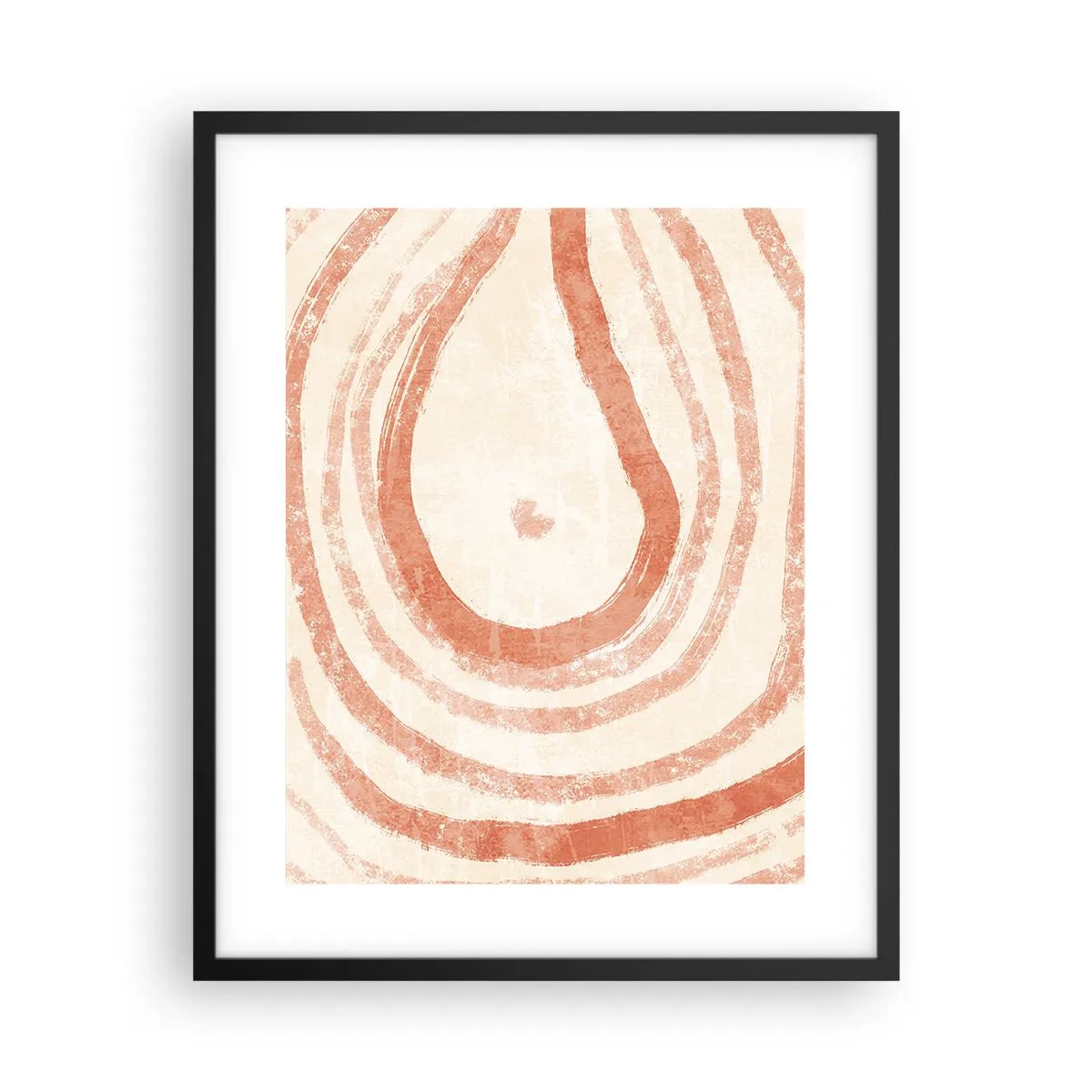 Poszter fehér keretben - Korallkörök - kompozíció - 40x50 cm