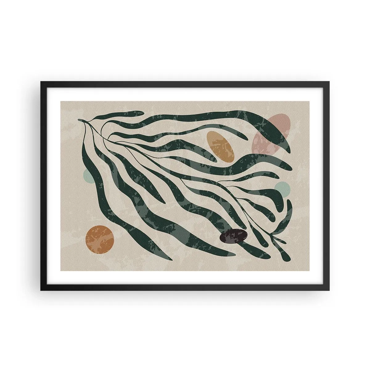 Poszter fehér keretben - Zöldek között - 70x50 cm