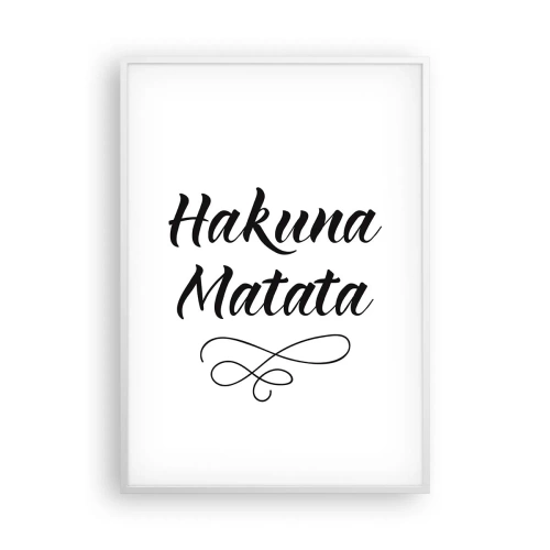 Poszter fekete keretben - A legjobb tanács - 70x100 cm