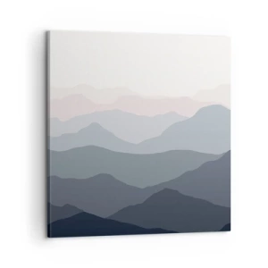 Vászonkép - A hegyek hullámai - 60x60 cm