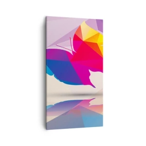 Vászonkép - Szivárvány pillangó - 45x80 cm