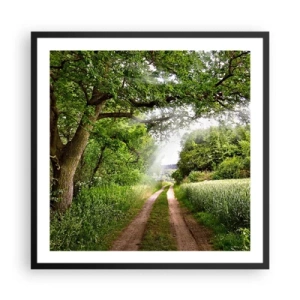 Poszter fehér keretben - Et in Arcadia ego - 60x60 cm