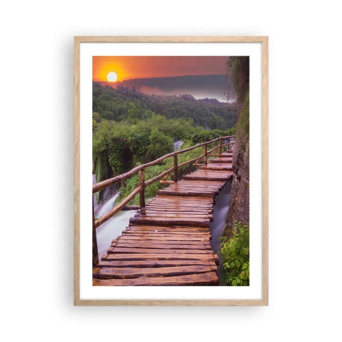 Poszter világos tölgy keretben - Hihetetlen szépség - 50x70 cm