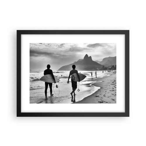 Poszter fehér keretben - Egyhullámú szamba - 40x30 cm