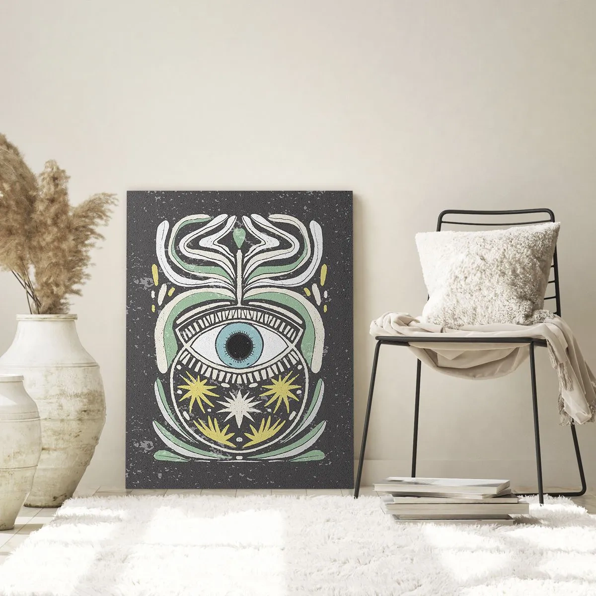 Üveg kép - Törzsi rituálék - 50x70 cm