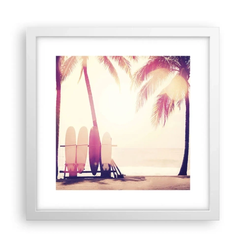 Poszter fekete keretben - Ez  remek nap lesz  - 30x30 cm