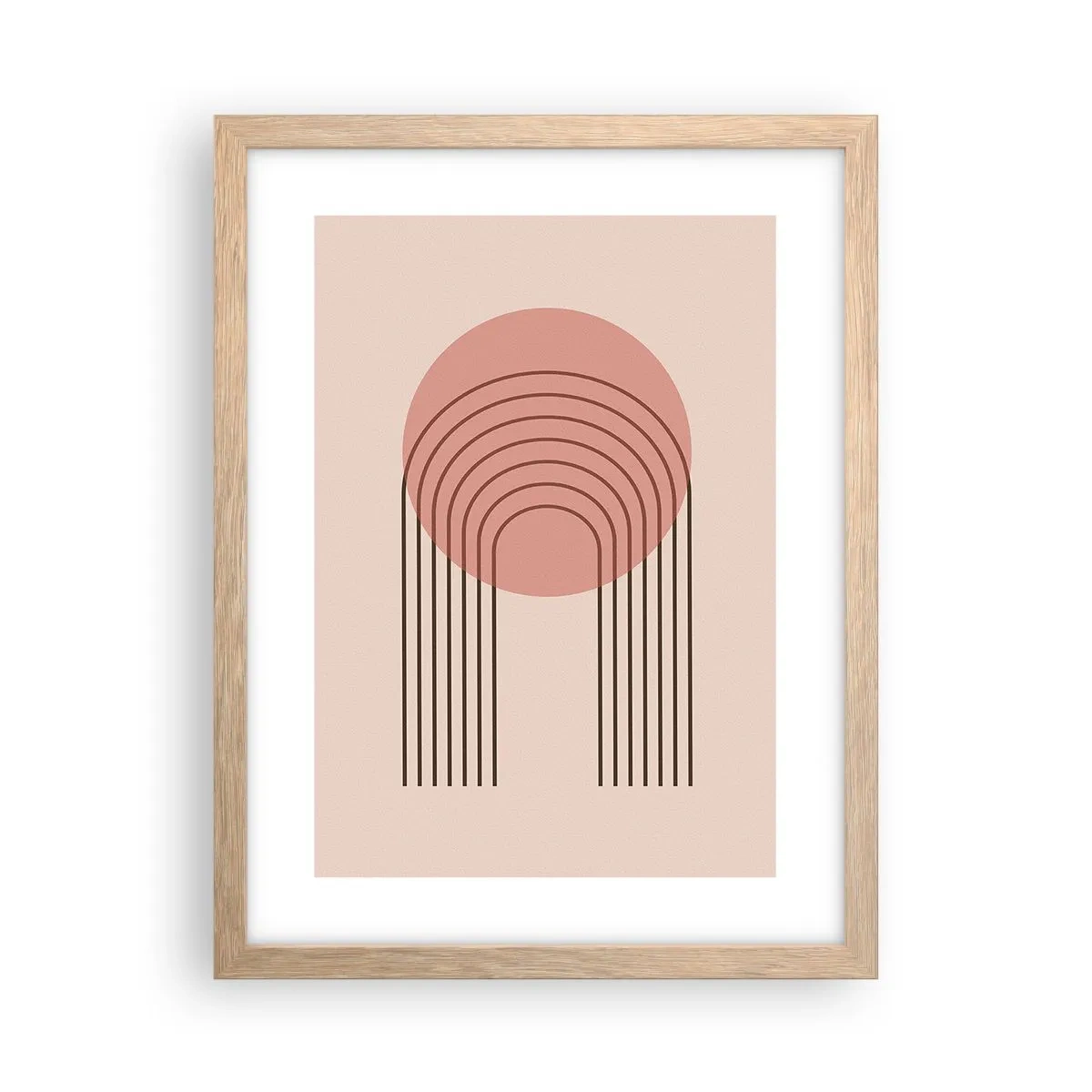 Poszter világos tölgy keretben - Ellenállhatatlan vonzalom - 30x40 cm