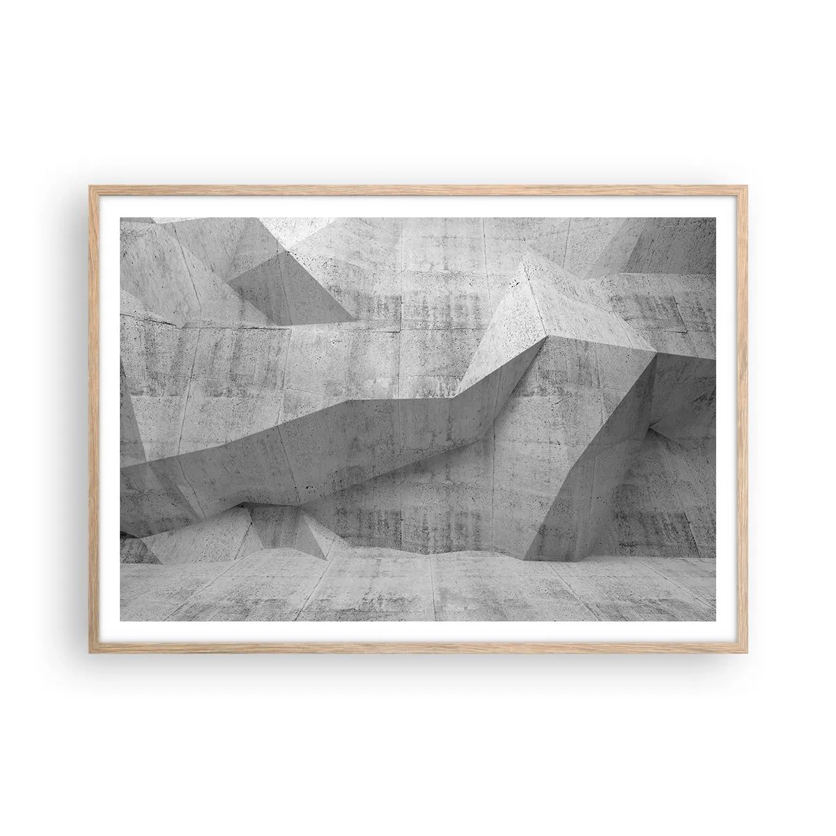 Poszter világos tölgy keretben - Igazi kihívás - 100x70 cm