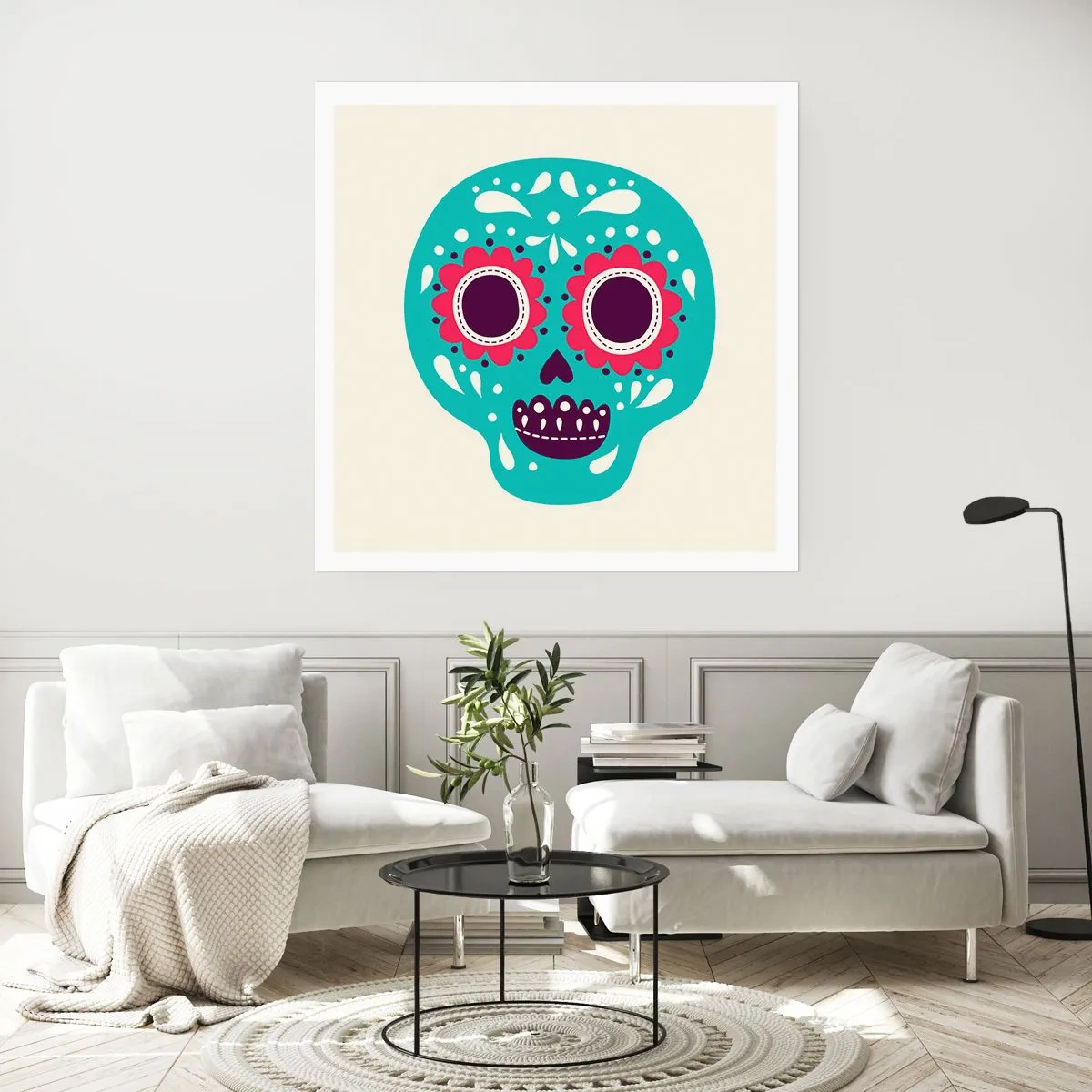 Poszter - Az élet - szórakozás a halálig - 40x40 cm