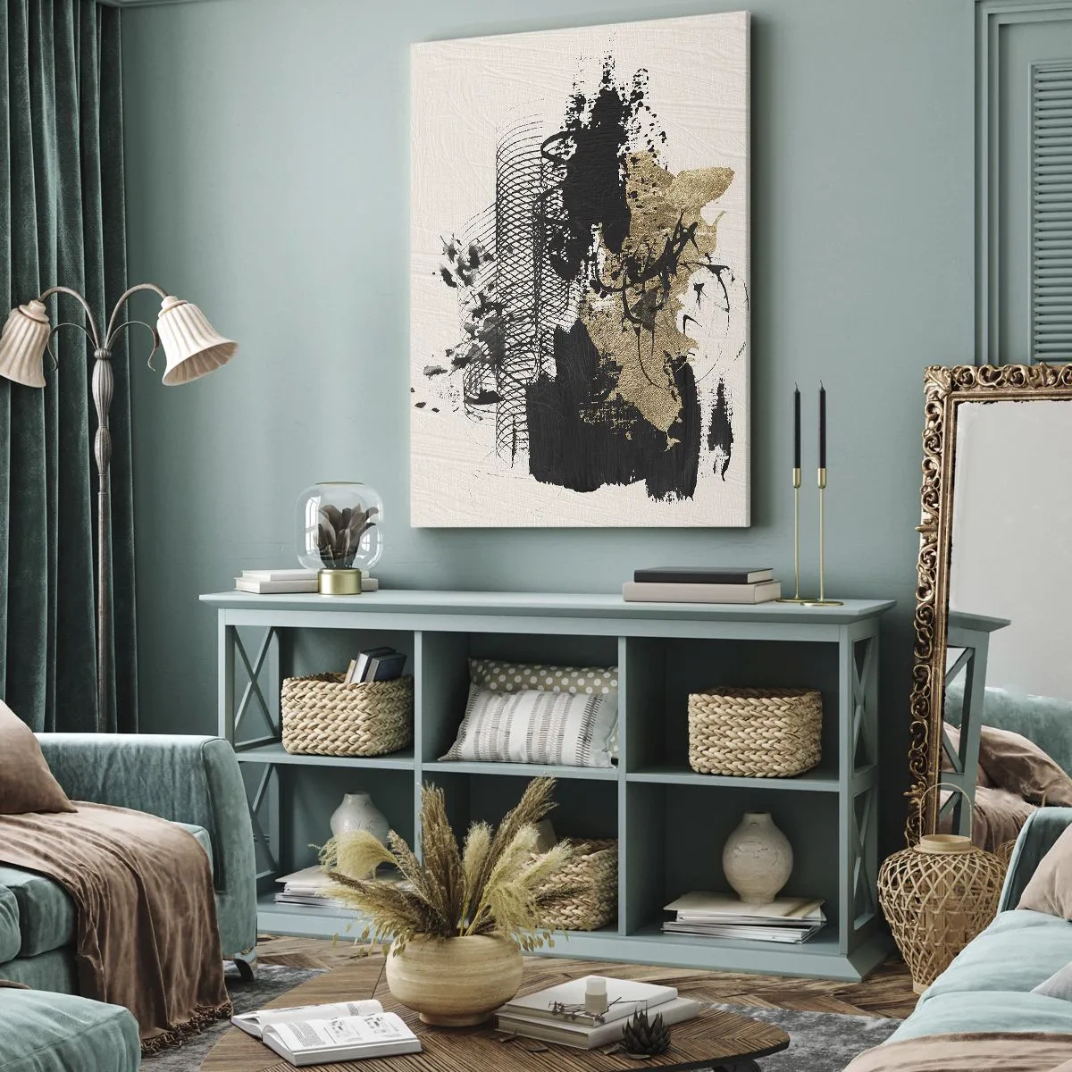 Vászonkép - Szenvedélyes kompozíció - 45x80 cm