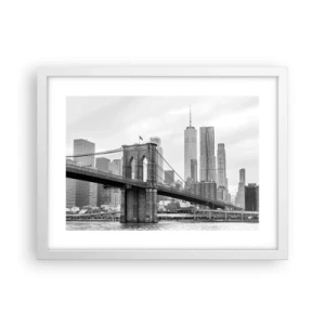 Poszter fekete keretben - New York-i hangulat - 40x30 cm