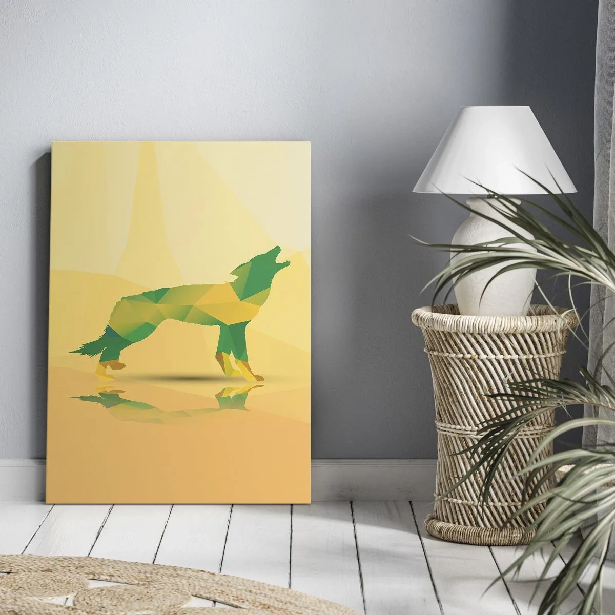 Vászonkép - Magányos farkas - 65x120 cm