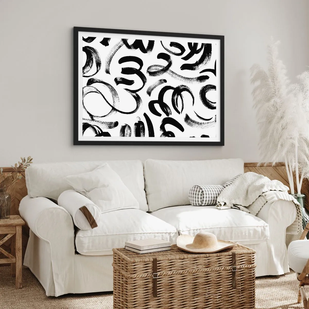Poszter fehér keretben - Feketén-fehéren - 70x50 cm
