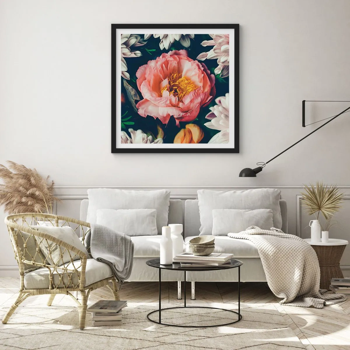 Poszter fehér keretben - Barokk pompával - 40x40 cm