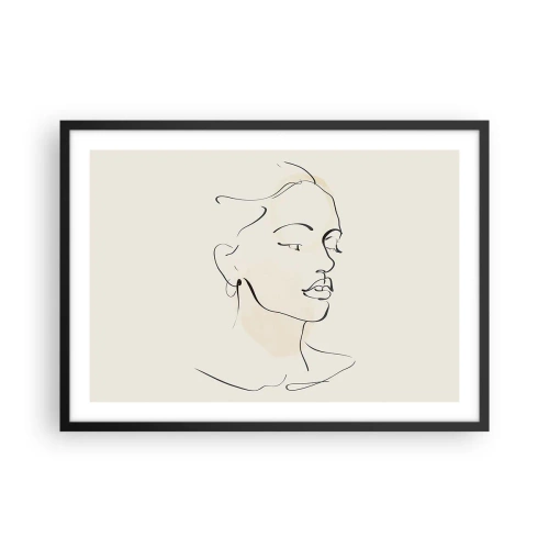 Poszter fehér keretben - Bizonyos vonallal - 70x50 cm