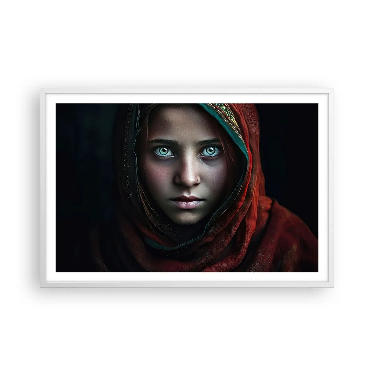 Poszter fekete keretben - Keleti hercegnő - 91x61 cm