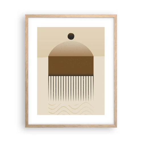 Poszter világos tölgy keretben - Különféle államok - 40x50 cm