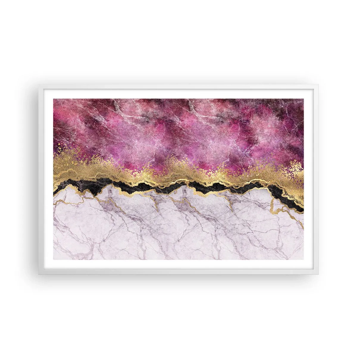 Poszter fekete keretben - A határon - 91x61 cm