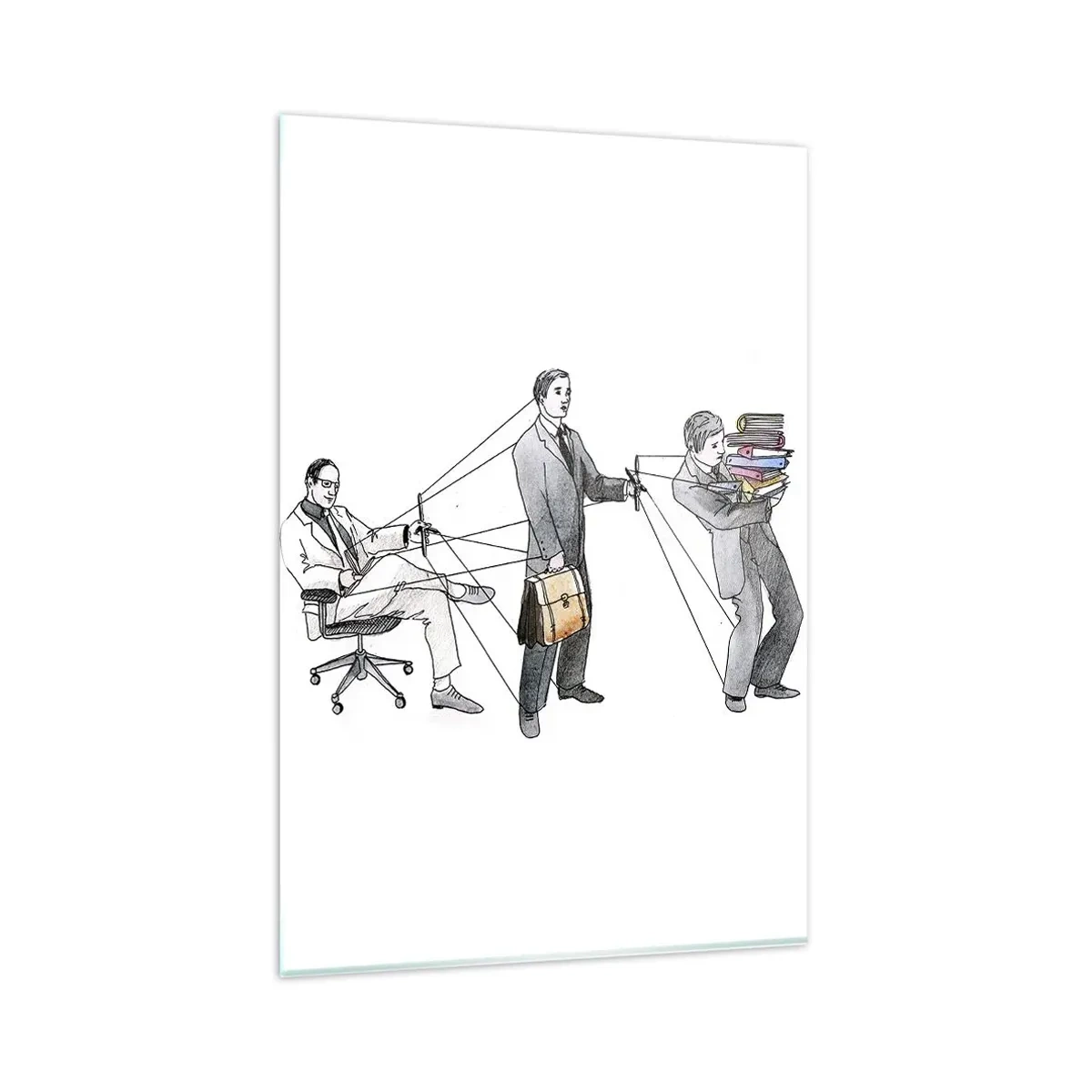 Üveg kép - Mindenkinek megvan a maga gazdája - 80x120 cm