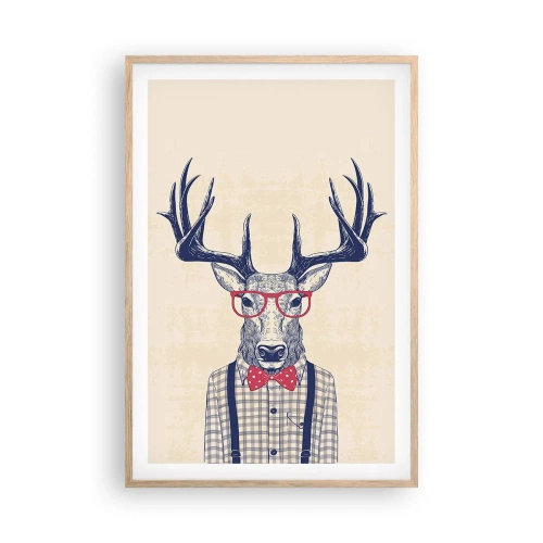 Poszter világos tölgy keretben - Mókás extravagancia - 61x91 cm