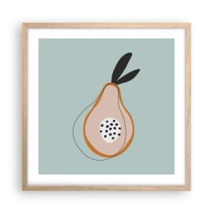 Poszter világos tölgy keretben - Behatolás a dolgok természetébe - 50x50 cm