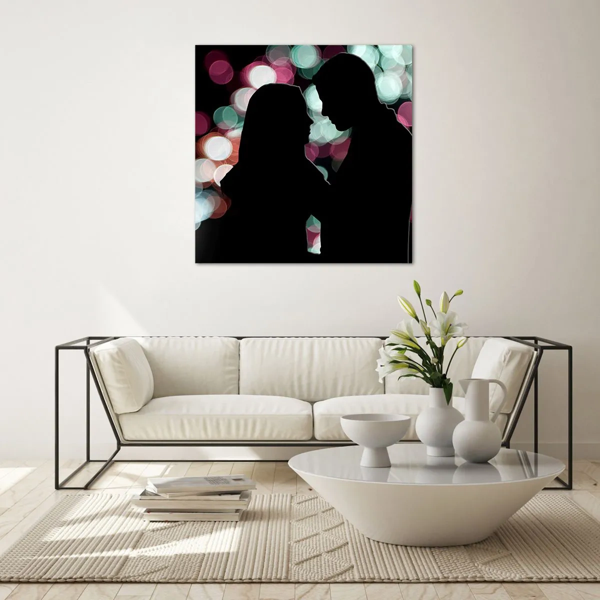 Üveg kép - Igen! - 50x50 cm