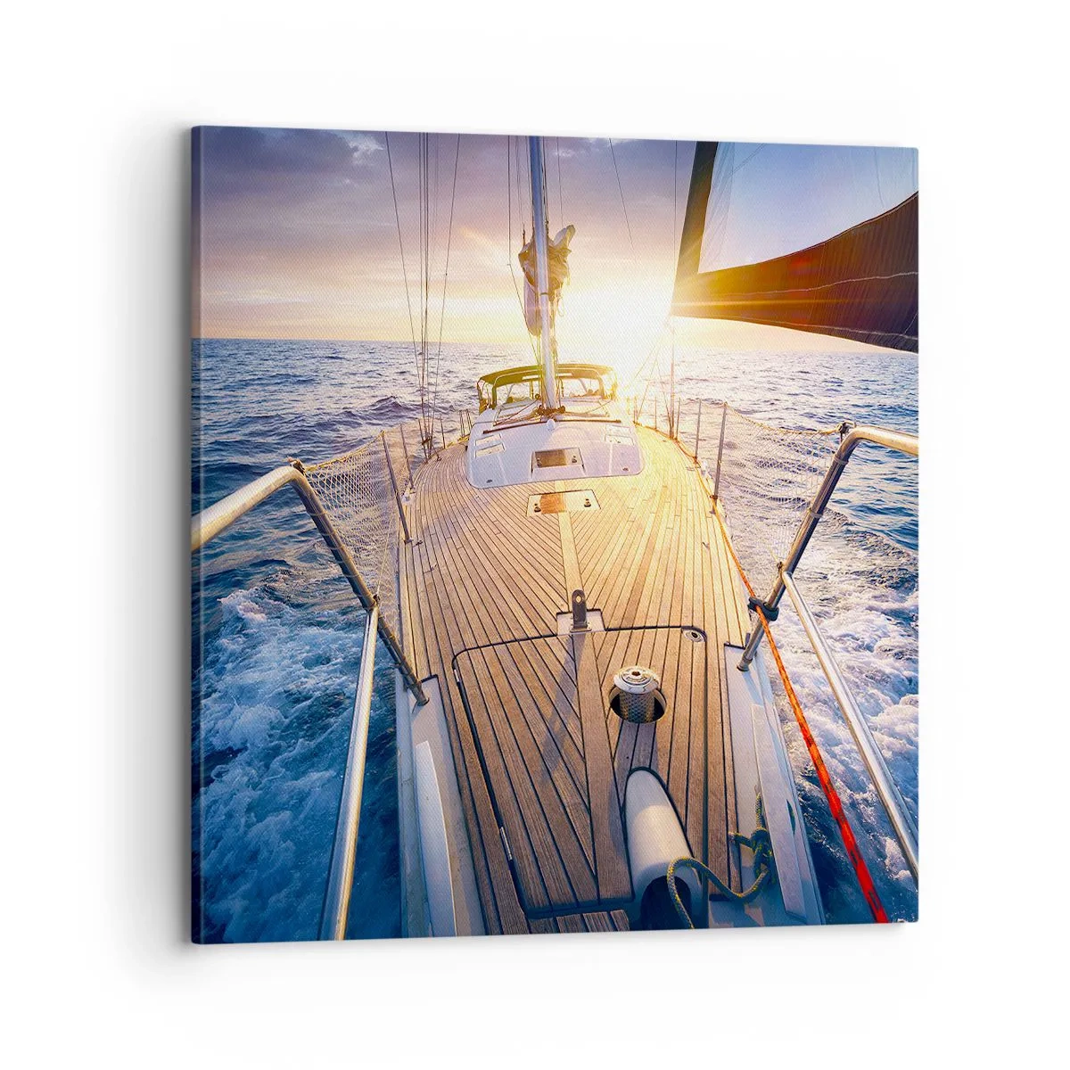 Vászonkép - Futás a hullámokon - 70x70 cm