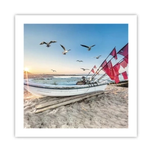 Poszter - Megérdemelt pihenés - 50x50 cm